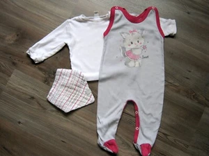 3tlg. Babyset: Strampler, Pulli u. Halstuch, Gr. 68 - Bild 1 von 1
