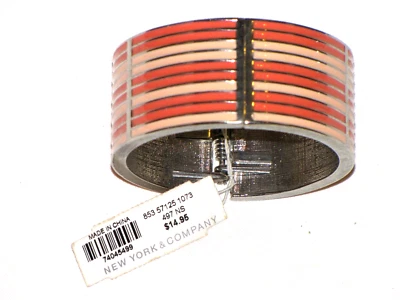 Pulseira pulseira rosa New York & Company encaixe dois tons - Imagem 1 de 4