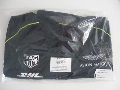 Maglia Aston Martin F1 Team Blu Navy Taglia 16" Uomo Dimensioni Racing DHL - Immagine 1 di 4