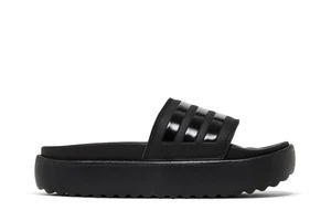 Adidas Adilette Plateau Sandalen Damen schwarz Sportbekleidung Strand Sommer Outdoor - Bild 1 von 10