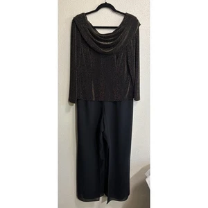 R & M Richards By Karen Wong Women's Size 12P Jumpsuit Mother Of The Bride VTG - Picture 1 of 11