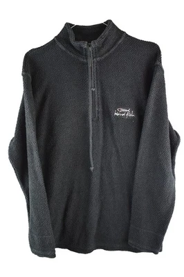 Weird Fish Mens Blue 1/4 Zip Pullover Sweatshirt Macaroni Size S Cotton Blend - Image 1 of 4