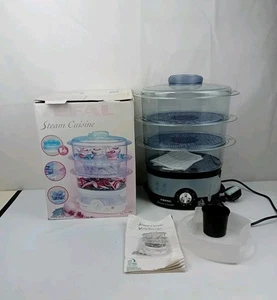 Tefal Steam Cuisine 1000cl Turbo Diffusion Cooker - Three Tier Elec Steamer L4 - Picture 1 of 6