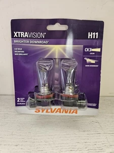 NEU 2er-Pack Sylvania XtraVision H11 Auto Birnen Scheinwerfer VERSIEGELT *10 versiegelt VERFÜGBAR* - Bild 1 von 3