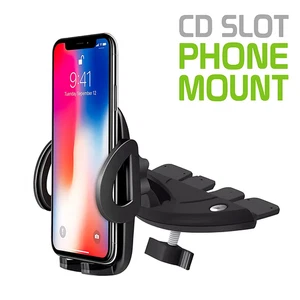 360° Universal CD Slot Mobile Phone Holder In Car Stand Cradle Mount GPS iPhone - Picture 1 of 7