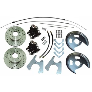 1970-81 GM F-Body Rear Disc Conversion Cross Drilled and Slotted Rotors - Bild 1 von 9