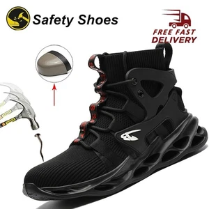 Men's Composite Toe Safety Shoes Indestructible Work Sneakers Breathable US - Picture 1 of 18