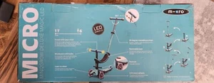 Micro Scooter Mini2Grow Deluxe Magic LED Scooter Blau MMD358 1-6 Jahre Kinder - Bild 1 von 3