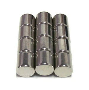 5/16x5/16 N52 Cylinder Magnet 8mm 12 Pack Rare Earth Neodymium .313 Inch 6 lbs  - Picture 1 of 7
