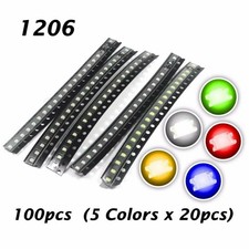 SMD DEL 1206 Rouge avec Décodeur Toron 0,05 mmâ² 10 Pièce maquettes modélisme Éclairage et lampadaire Échelle HO