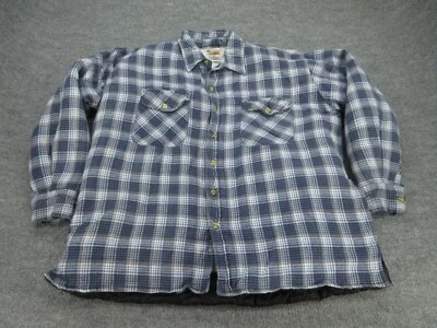 Chaqueta Yukon Ridge Para Hombre XL Azul A Cuadros Manga Larga Forrada Cazadora Adulto XL Foto 1 de 4