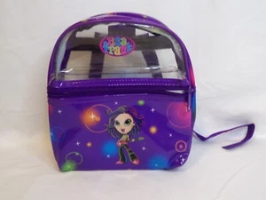 Mini zaino vintage Lisa Frank Rockstar glamour ragazza chitarra viola trasparente - Foto 1 di 13