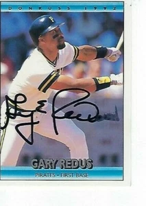 GARY REDUS FIRMADO Q992 DONRUSS #67 - PIRATAS PITTSBURGH - Imagen 1 de 1