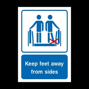 Letrero o pegatina de plástico Keep Feet Away - A6 A5 A4 (LE18) - Imagen 1 de 1