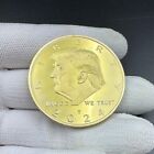 2024 Trump Goldmünze Sammlerstücke US-Präsident Freiheit in Gott, dem wir vertrauen Abzeichen