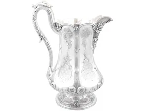 American Coin Silver Water Pitcher Antique Circa 1850 - Picture 1 of 15