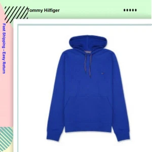 Tommy Hilfiger Men's Plain Hoodie Sweatshirt, Blue Size XXL - Picture 1 of 3