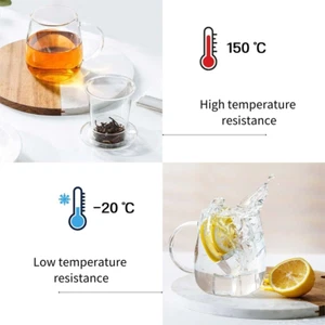 Glass Tea Cup with Infuser and Lid, Steeping Mug with Removable Strainer and ... - Picture 1 of 12