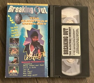 Breaking Out: The Alcatraz Concert - VHS - Usher - Run DMC - Dru Hill NEAR MINT! - Image 1 of 4