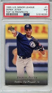 1995 Upper Deck Derek Jeter New York Yankees #1 💥💥🎆 PSA Graded 7 - Picture 1 of 3