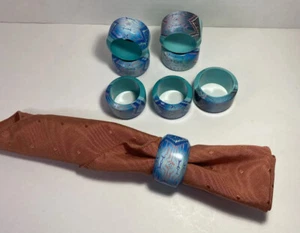 Set of 8 napkin rings made in Philippine - Picture 1 of 6