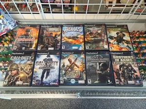 PlayStation 2 VIDEOSPIELE SET (10) Sony PS2 Militär Call of Duty Wolfenstein - Bild 1 von 3
