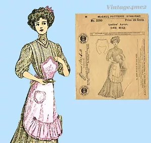 McCall 2390: 1900s Rare Uncut Misses 1908 Apron Fits All Vintage Sewing Pattern - Bild 1 von 5