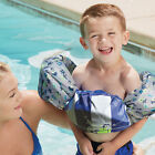 SwimSchool Aqua Leisure Tot Swimmer Boys Blue Vest and Arm Floats 30-50 lb NWT