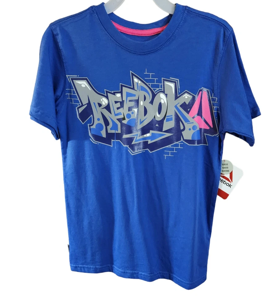 Reebok Graphic Youth Boys Short Sleeve T Shirt. Size 8.