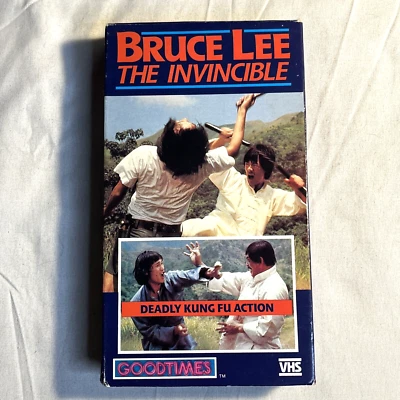 Bruce Lee The Invincible VHS Martial Arts Kung Fu Goodtimes 1987 - Image 1 of 4