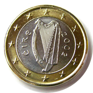 elf Ireland 1 Euro 2002 Harp Bi-Metallic