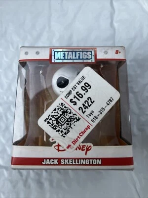 Metalfigs Disney Jack Skellington Mini Figurine Disney Pixar Jada Toys - Image 1 of 4