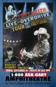 TOBY KEITH REPLICA 2012 CONCERT POSTER