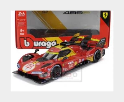 1:24 BURAGO Ferrari 499P #50 Winner Le Mans 2024 Fuoco Molina Nielsen BU26312-50 - Immagine 1 di 3
