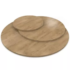 Tablero de mesa redondo roble ENDgrain Classic placa de madera decoración aglomerado mesa de comedor - Imagen 1 de 5