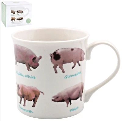 Becher Tiere Schweine Pigs The Leonardo Collection England - Bild 1 von 2