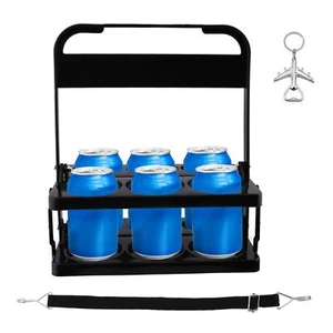 Plastic Portable Cup HolderDrink Carrier for Delivery 6-Holes Drink Carrier F... - Picture 1 of 9