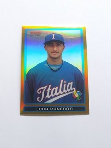 2009 Bowman Chrome ** GOLD REFRACTOR ROOKIE  ** Luca Panerati RC #D /50