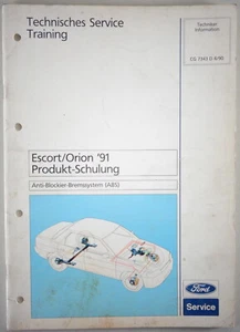 Información Técnica Servicio Entrenamiento Ford Escort/Orion ABS Stand 06/1990 - Imagen 1 de 1