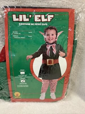 LIL' ELF МАЛЫШ КОСТЮМ РУБИНЫ РАЗМЕР 2-4 ВОЗРАСТОВ 1-2 КОМБИНЕЗОН И ШЛЯПА СОВЕРШЕННО НОВЫЙ - Изображение 1 из 2