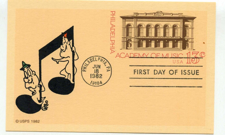 UX96 Philadelphia Academy of Music, Animated by Ellis, FDC - Image 1 of 1