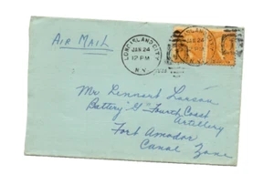 US 562 Twenty Cent Washington airmail cover to Canal Zone with backstamp - Picture 1 of 3