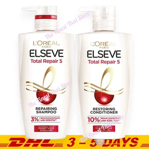 L'Oreal Paris Elseve Total Repair 5 Repairing Shampoo + Conditioner 410 ml - Picture 1 of 3