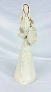 Figura in ceramica bianca SARDEGNA Donna Ragazza Sarda contadina massaia firmata - Imagen 1 de 10