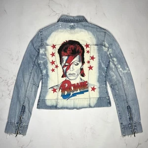 Chaqueta vaquera vintage personalizada Miss Sixty Y2K Bowie talla M - Imagen 1 de 23