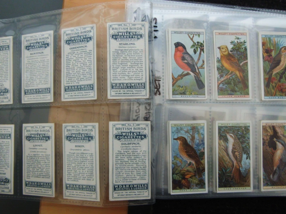 ONE COMPLETE SET CIGARETTE CARDS WILLS BRITISH BIRDS - Image 1 of 1