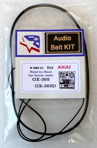 Belt KIT for AKAI GX-365 and GX-365D TAPE RECORDERS - Bild 1 von 4