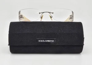 Dolce & Gabbana DG1102 062 Silber Weiß Randlos Brille Brillengestell mit Etui 53mm - Bild 1 von 16
