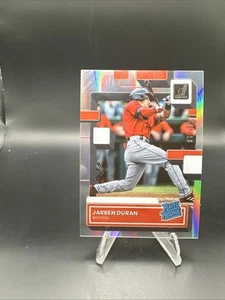 2022 Panini Chronicles Clearly Donruss Gold 7/10 Jarren Duran #56 Rookie RC - Imagen 1 de 8
