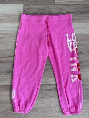 Винтажный Y2K Victoria Secret розовый тренировочные штаны розовый размер M - Изображение 1 из 4